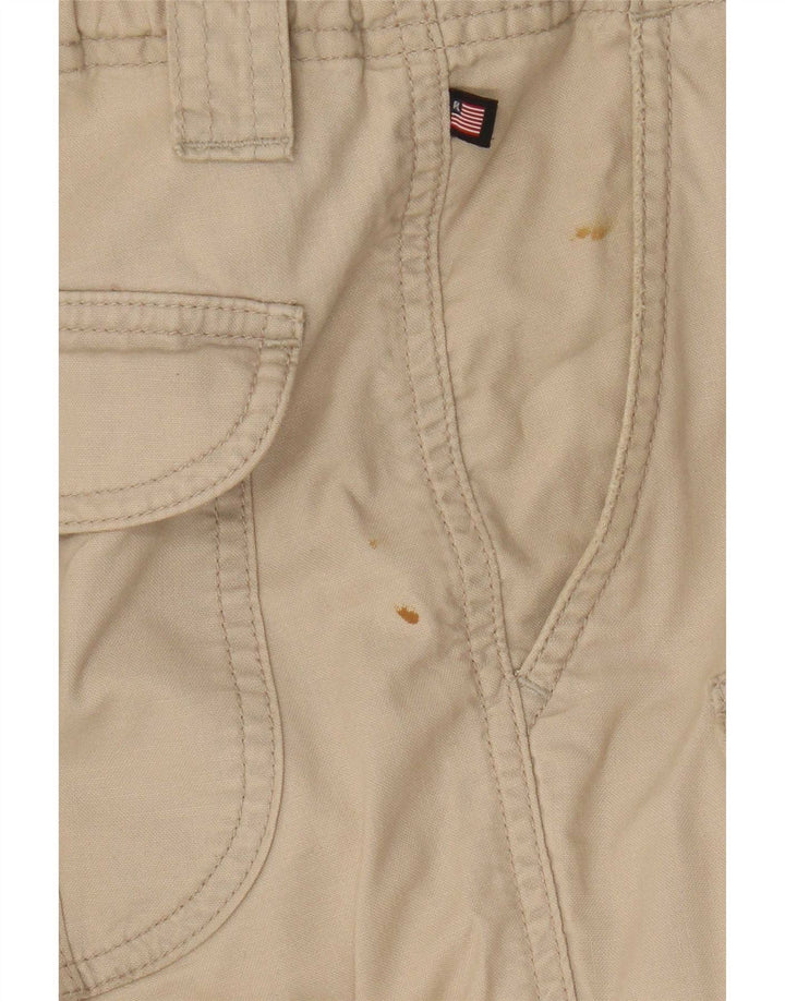 Pantaloni cargo drepti pentru femei Ralph Lauren US 8 Medium W30 L29 Bej