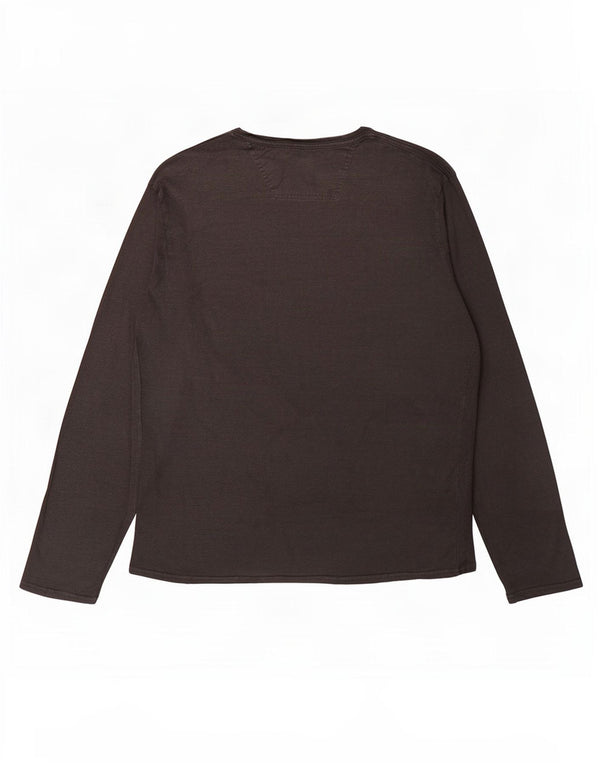 Calvin Klein Jeans Top pentru bărbați cu mânecă lungă XL bumbac gri