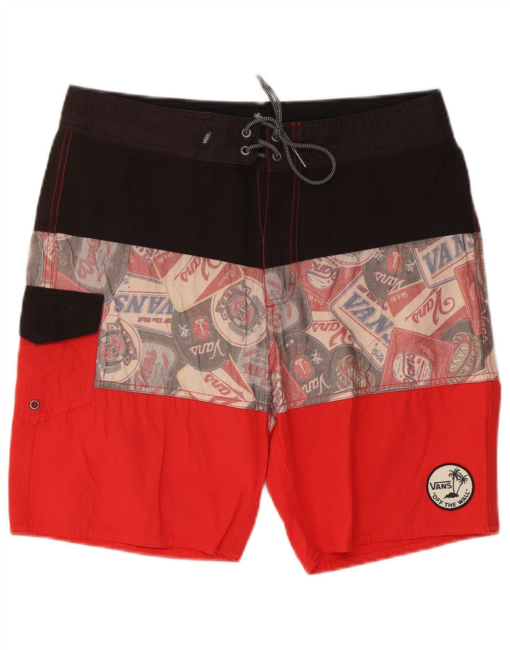 Pantaloni scurți de înot grafic pentru bărbați Vans, medii, multicolori, blocuri de culoare