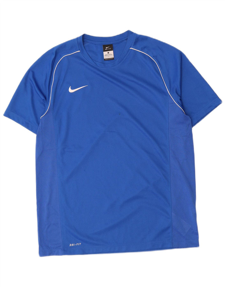 Tricou pentru bărbați Nike Dri Fit Top mare, albastru, poliester