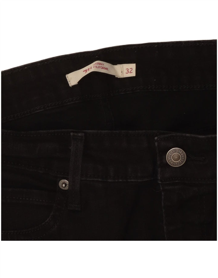 Blugi skinny Levi's 711 pentru femei W32 L30 negri