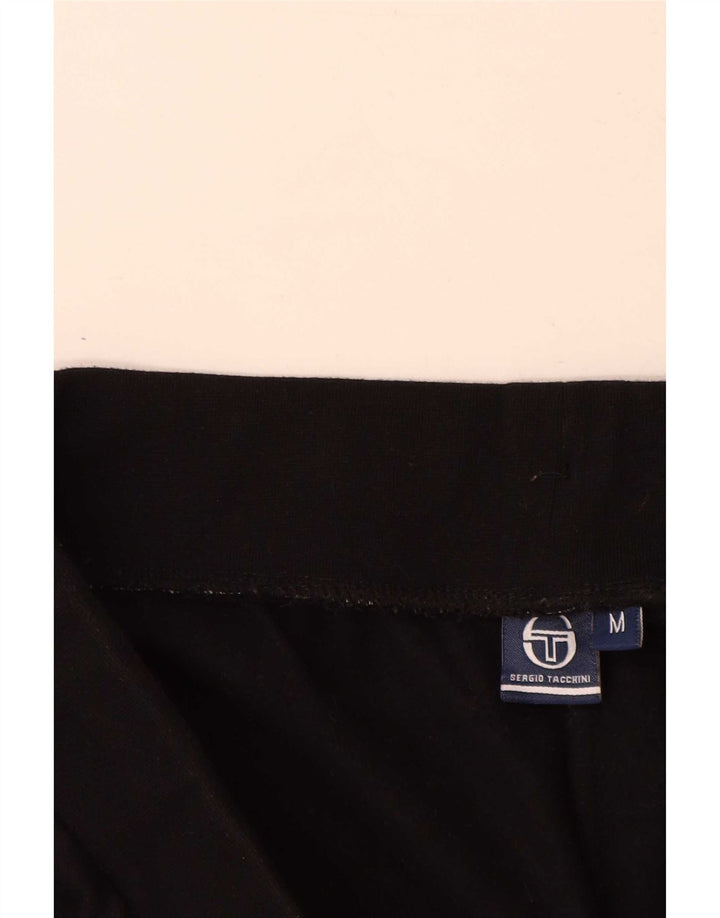 Sergio Tacchini Pantaloni de trening pentru bărbați Pantaloni de jogging Bumbac mediu negru