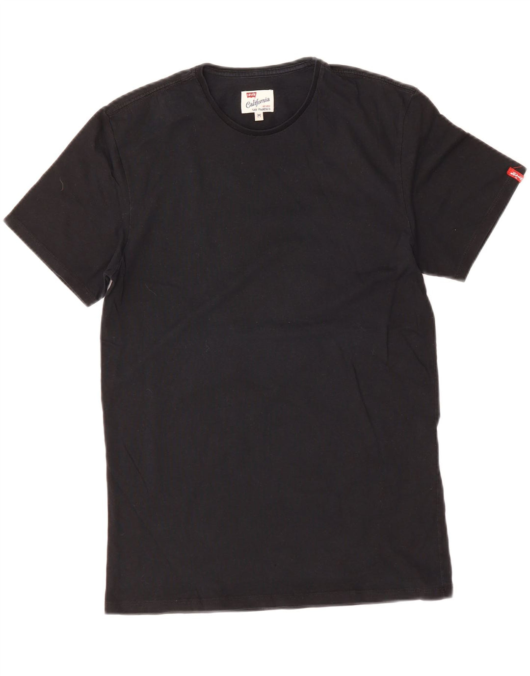 LEVI'S Womens T-Shirt Top UK 12 Medium Black Cotton Vintage Levi's and Second-Hand Levi's from Messina Hembry 