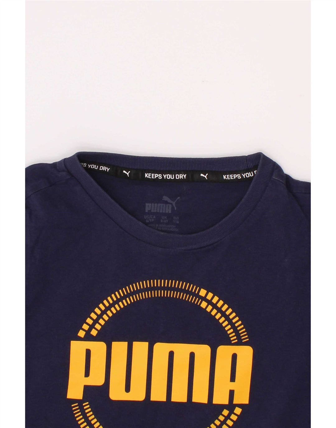 Tricou grafic Puma pentru băieți Top 5-6 ani bleumarin