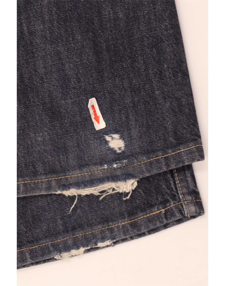 Blugi pentru bărbați Levi's 507 Bootcut W32 L34 Bumbac bleumarin