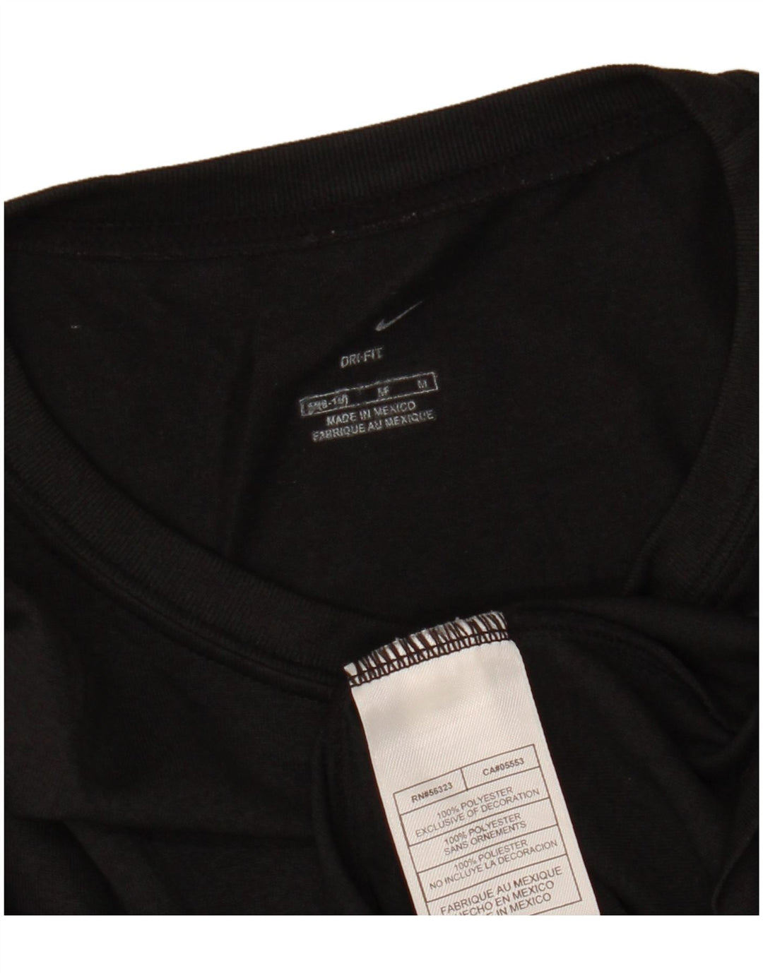 Top cu mânecă lungă NIKE Dri Fit pentru femei US 8/10 Poliester mediu negru