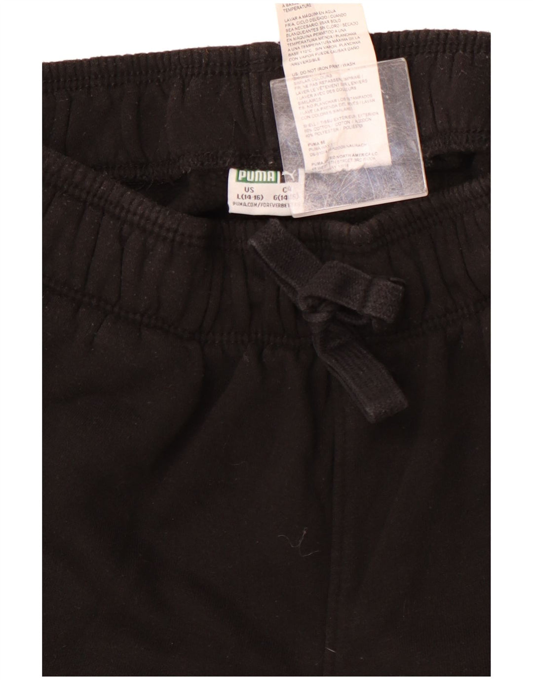 Pantaloni de trening grafic PUMA pentru băieți Pantaloni de jogging 11-12 ani mare negru