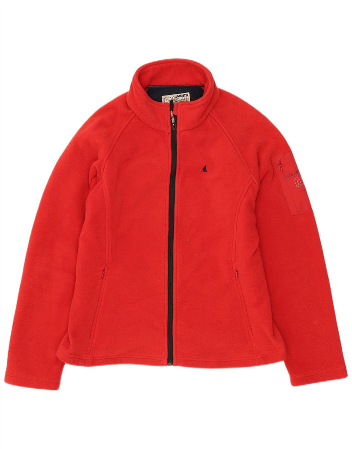 Jachetă pentru femei Musto Fleece UK 16, mare, roșu, poliester