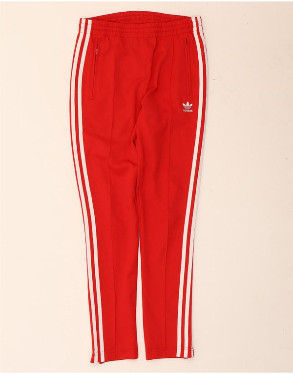 Pantaloni de trening Adidas pentru femei UK 8 Small Red Poliester