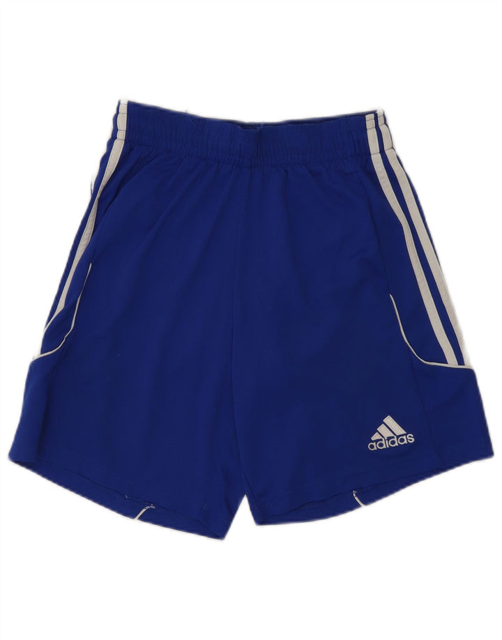 Pantaloni scurți sport pentru bărbați Adidas Climalite, poliester mic, albastru