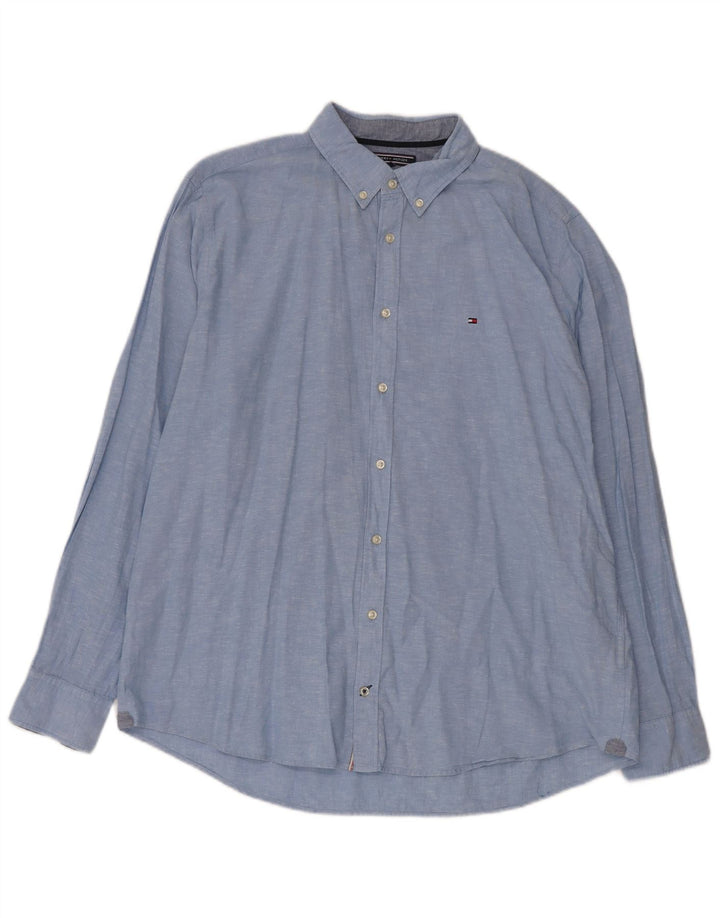 Cămașă pentru bărbați Tommy Hilfiger XL, bumbac albastru