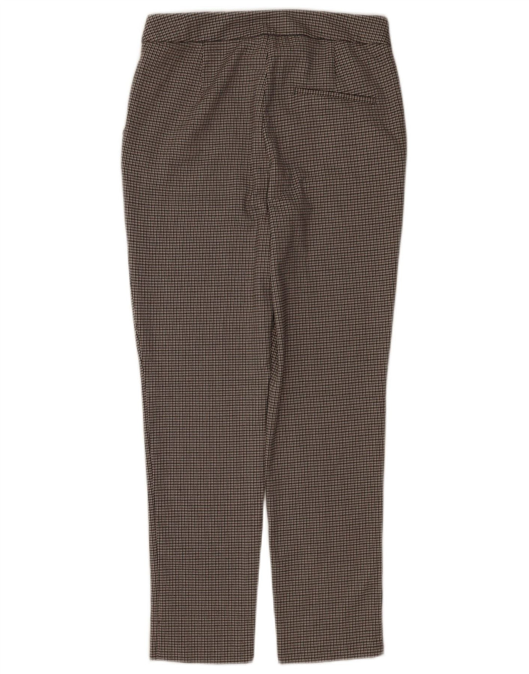 Pantaloni chino subțiri pentru femei Zara Mediu L28 L26 Poliester cu picior de găină gri
