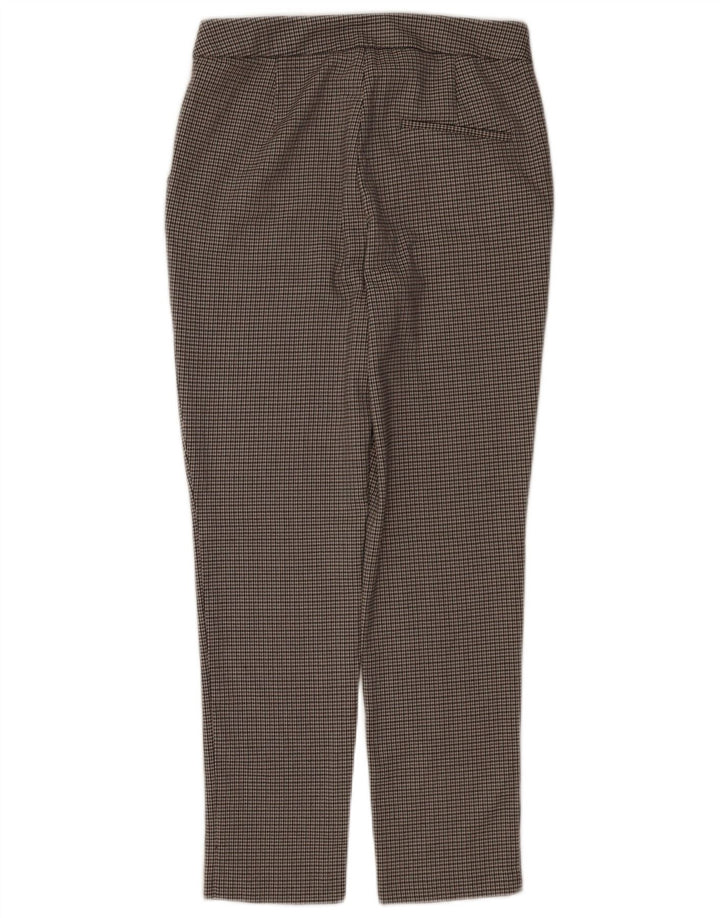 Pantaloni chino subțiri pentru femei Zara Mediu L28 L26 Poliester cu picior de găină gri