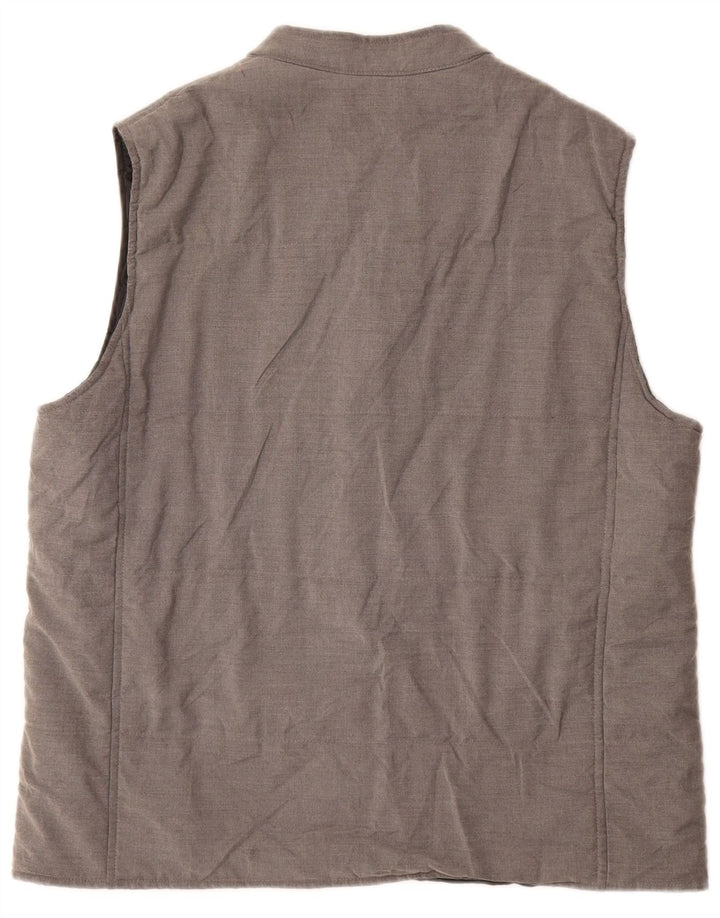 Gilet căptușit pentru bărbați Zara UK 42 XL poliester gri