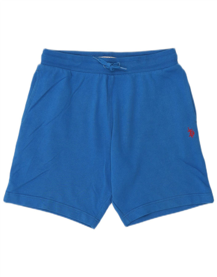 U.S. POLO ASSN. Pantaloni scurți sport pentru bărbați, bumbac albastru mediu