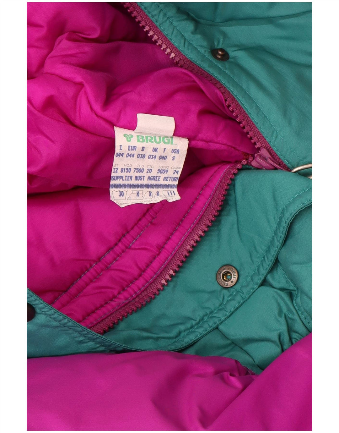 Salopetă de schi Brugi pentru femei IT 44 Medium Green Colorblock Poliamidă