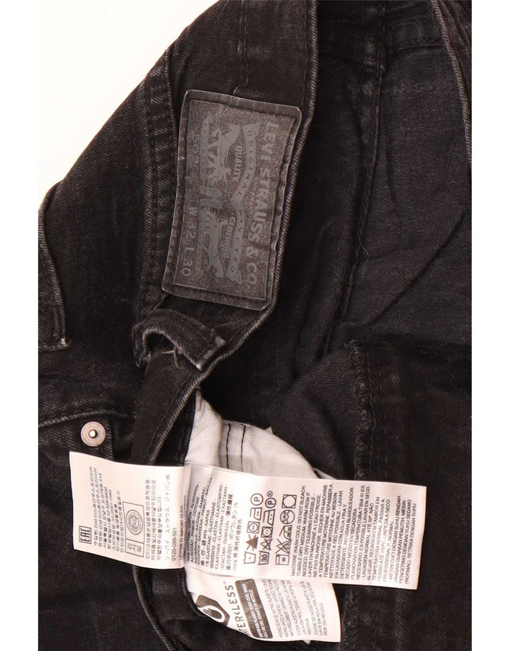 Blugi conici pentru bărbați Levi's 502 W32 L27 bumbac negru