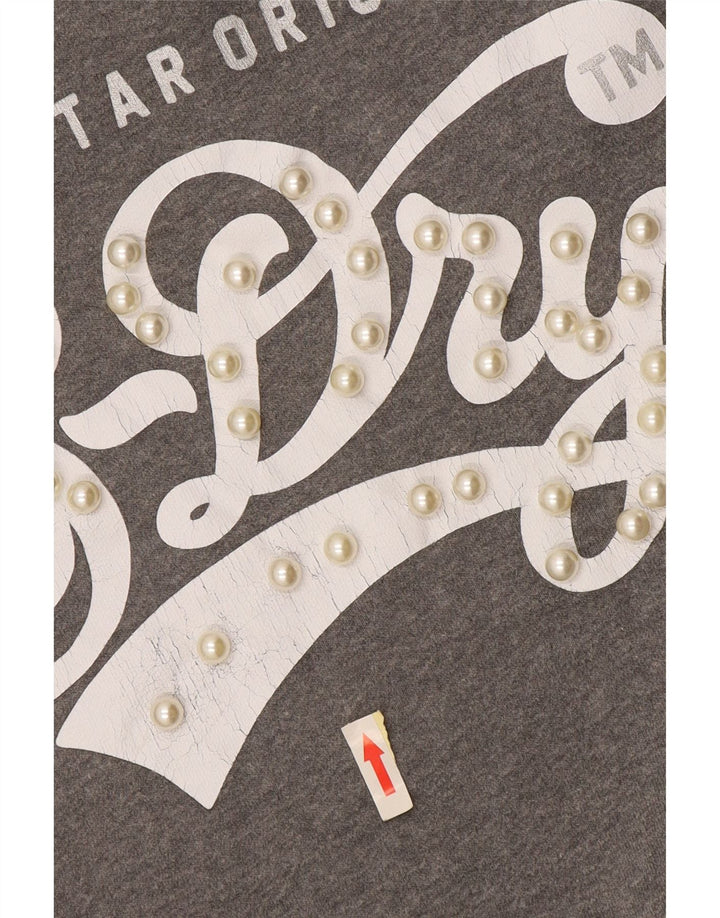 Pulover supradimensionat Superdry pentru femei UK 14 Medium Gri Colorblock