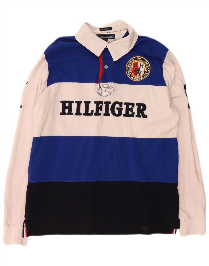 Tricou polo grafic rugby Tommy Hilfiger pentru bărbați, mediu multicolor
