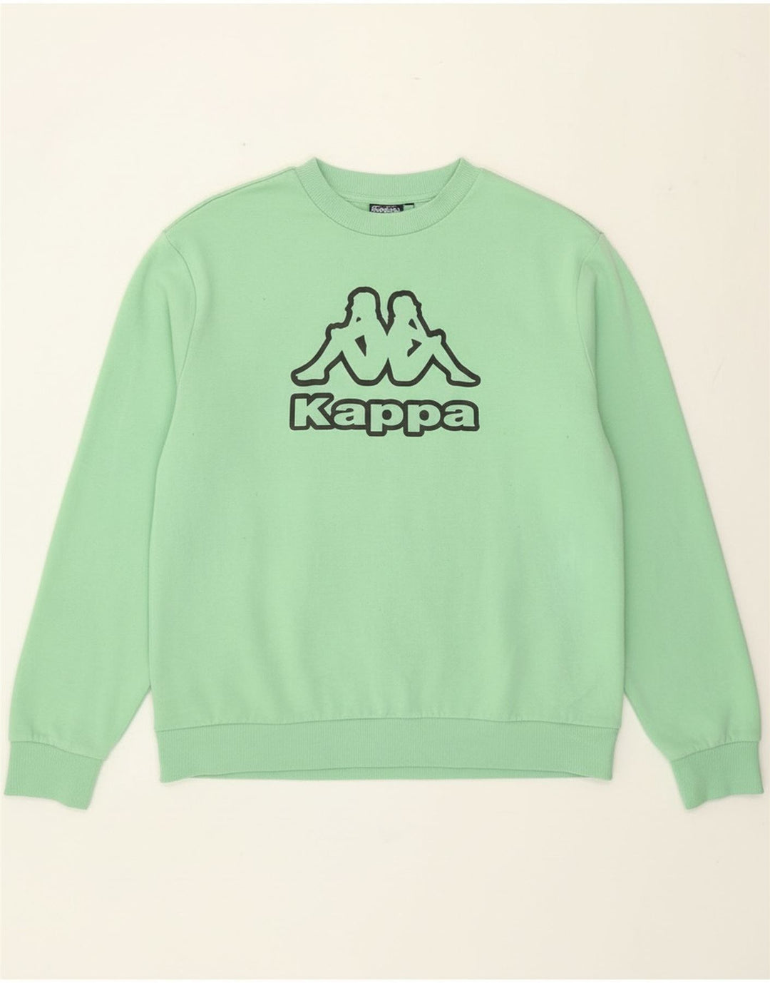 Pulover grafic pentru bărbați Kappa, bumbac verde 2XL