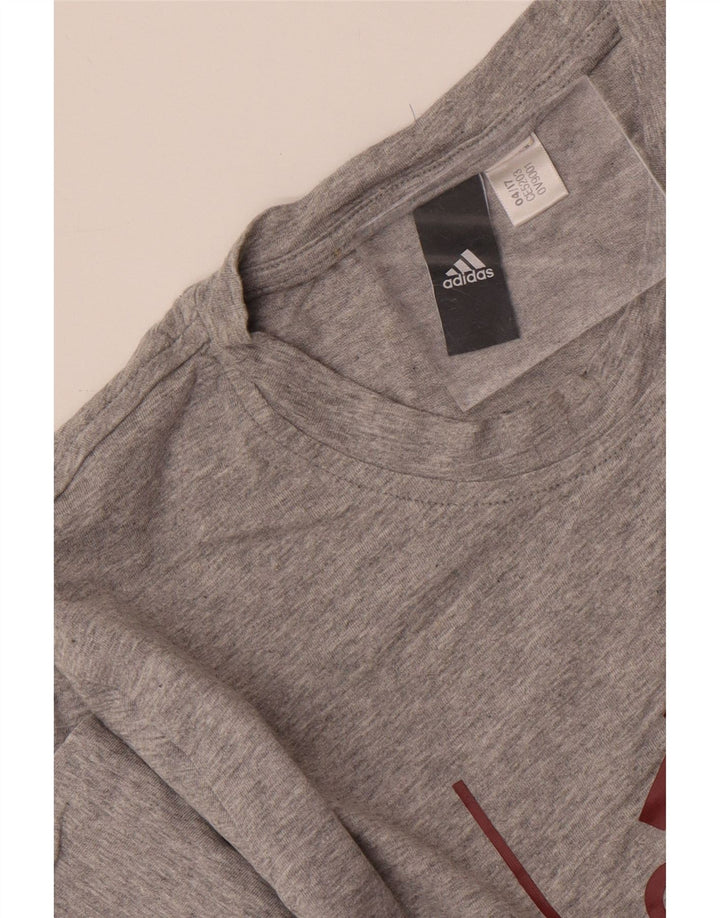 Tricou grafic pentru bărbați ADIDAS Top Mediu Gri Pete