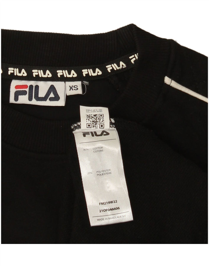 Hanorac Bărbați FILA Pulover XS Bumbac Negru