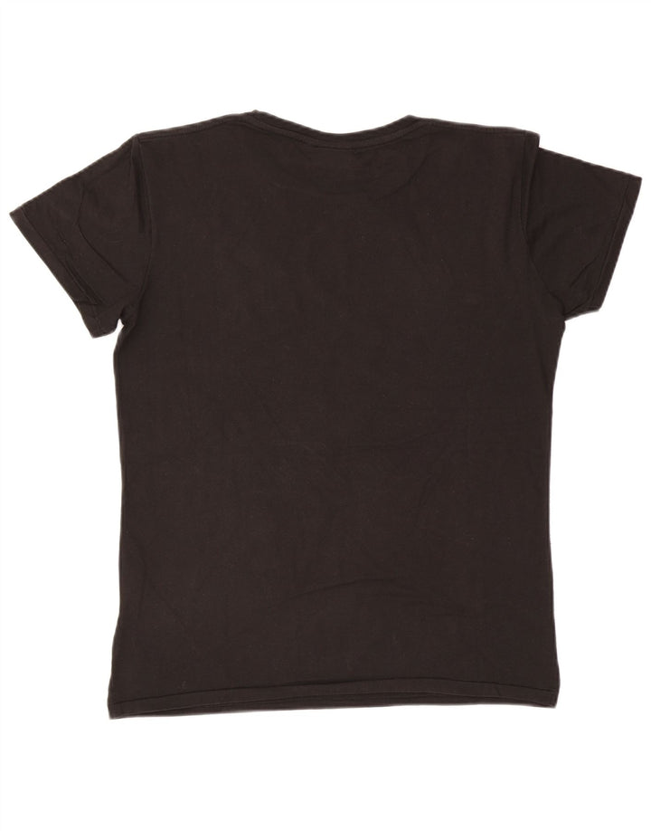 Tricou grafic pentru bărbați Lee Top mare din bumbac negru