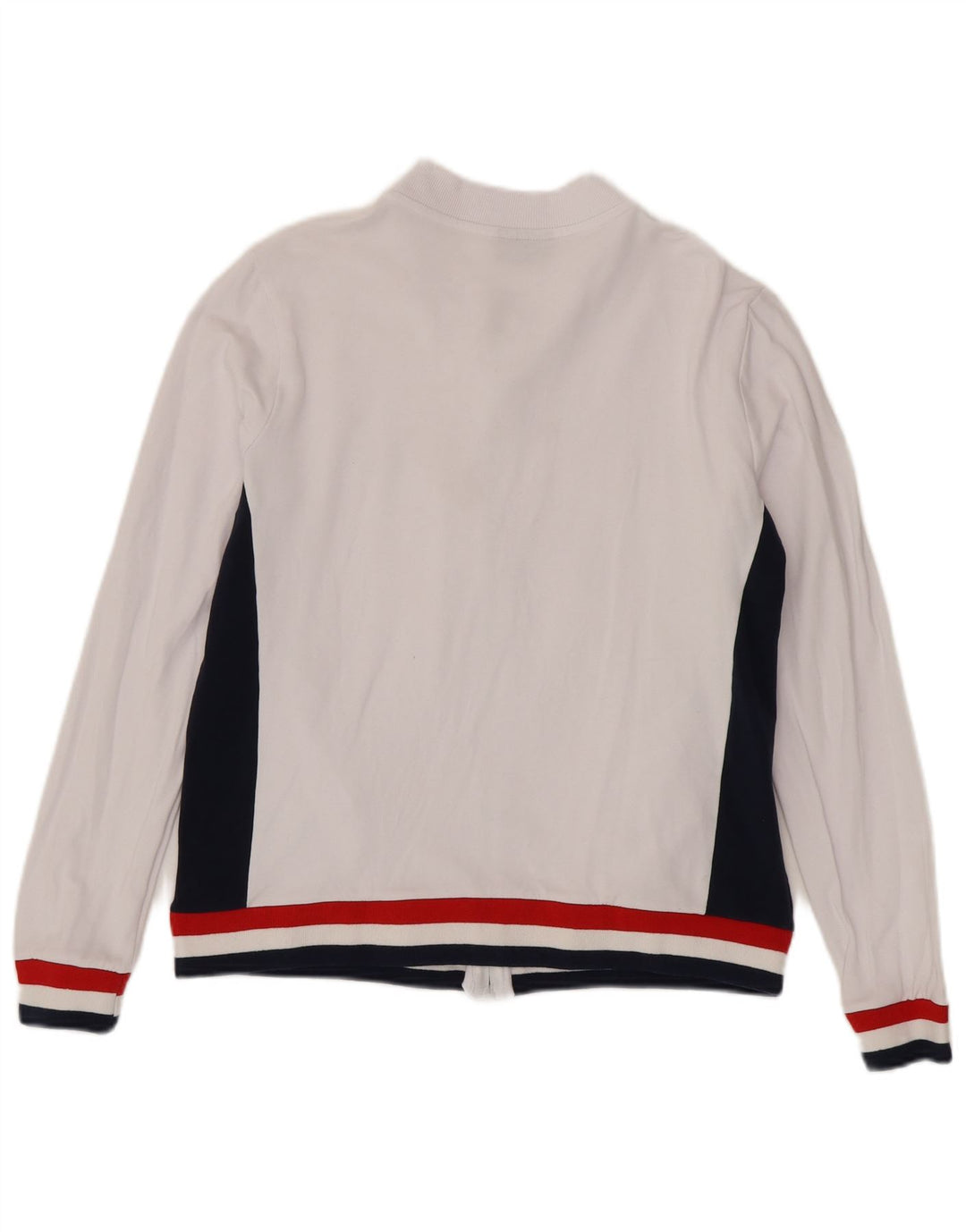 Jachetă de trening Fila pentru femei UK 14 Medium White Colorblock Bumbac