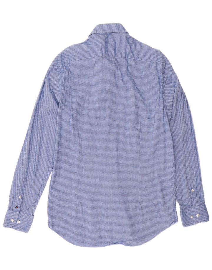 Cămașă pentru bărbați Tommy Hilfiger Mărimea 40 15 3/4 Bumbac geometric albastru mediu