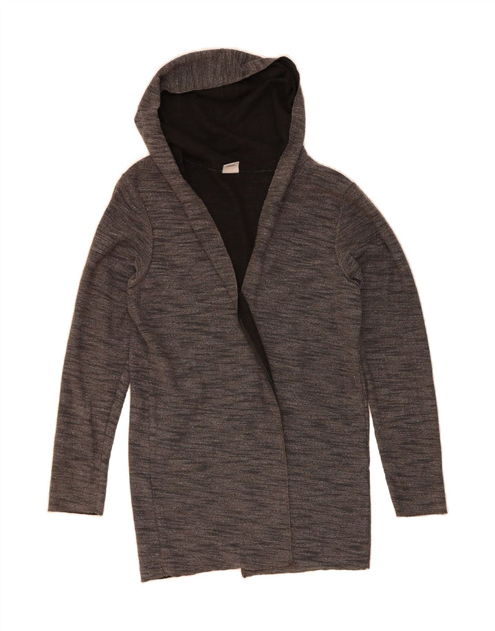 JACK & JONES Mens Hooded Cardigan Sweater Medium Grey Polyester Vintage Jack & Jones and Second-Hand Jack & Jones from Messina Hembry 