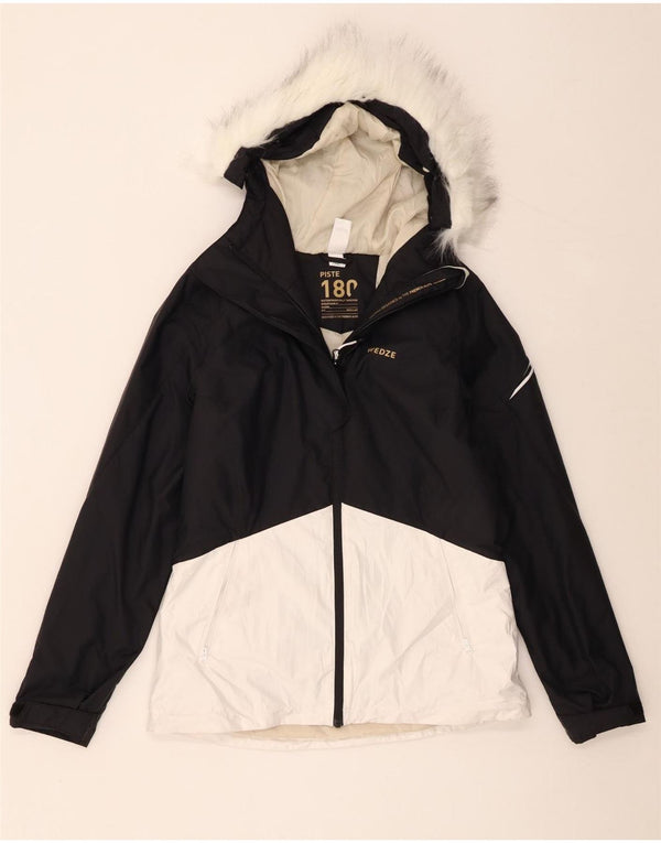 Jachetă de vânt cu glugă Wedze Decathlon UK 10 Small Black