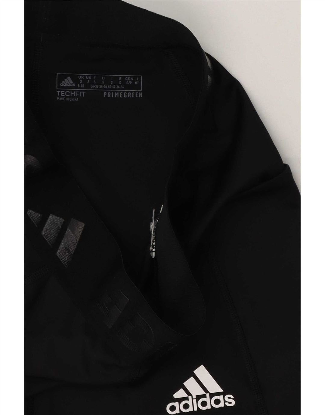 Leggings grafic Adidas pentru femei UK 8 Small Black