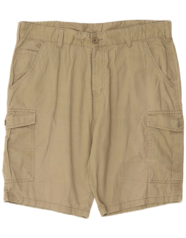 Pantaloni scurți cargo pentru bărbați Mountain Warehouse W36, bumbac mare, bej