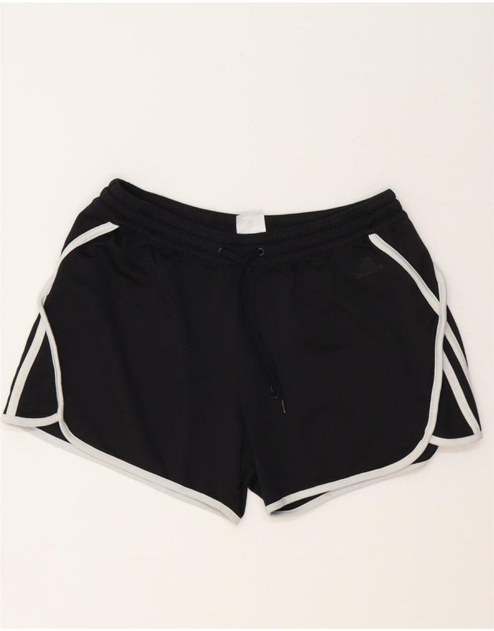 Pantaloni scurti sport ADIDAS pentru femei UK 10 Poliester negru mic