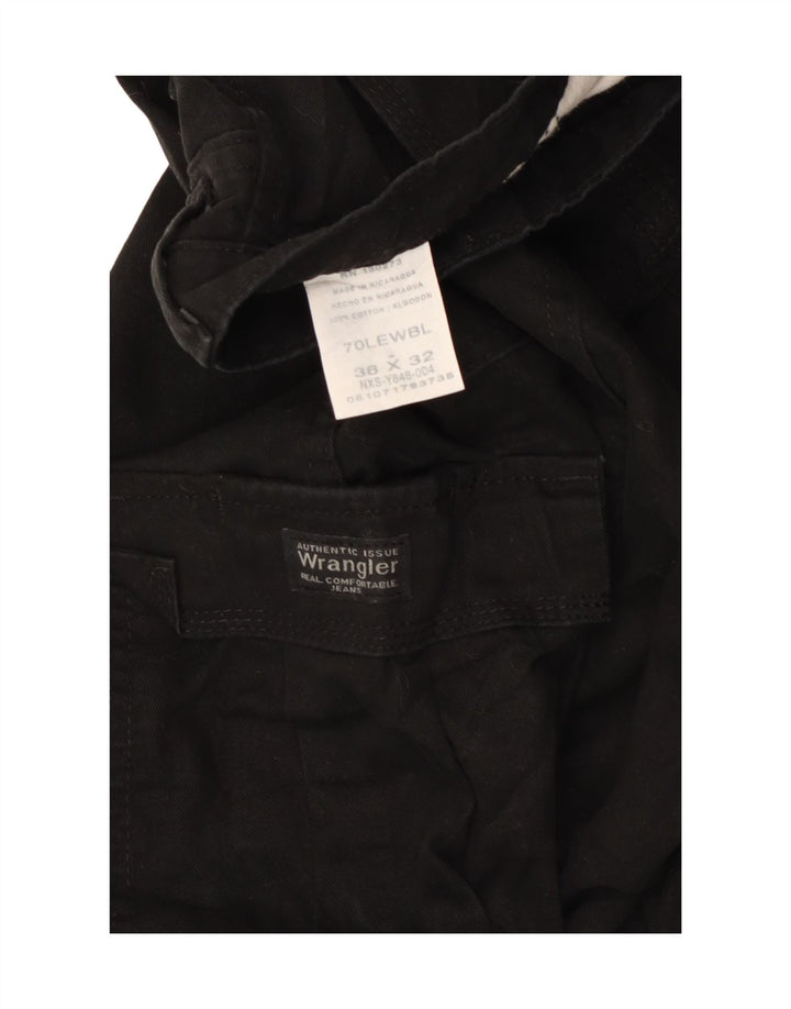 WRANGLER Pantaloni drepti cargo pentru bărbați W36 L32 bumbac negru