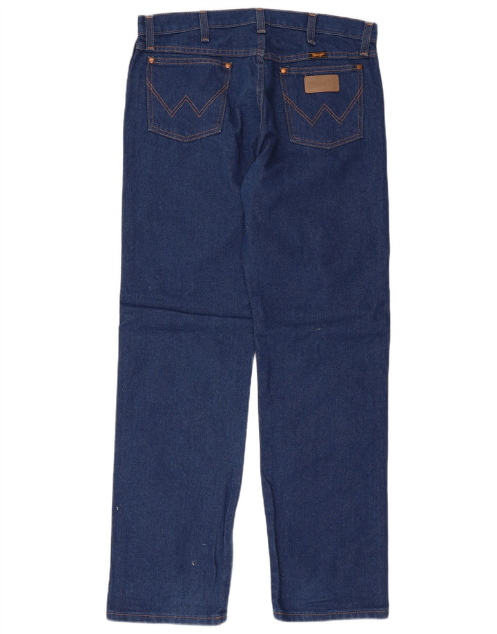 Blugi drepți Wrangler pentru bărbați W33 L32 Bumbac albastru