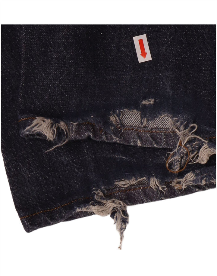 Blugi drepti pentru bărbați LEVI'S 501 W34 L30 bumbac bleumarin