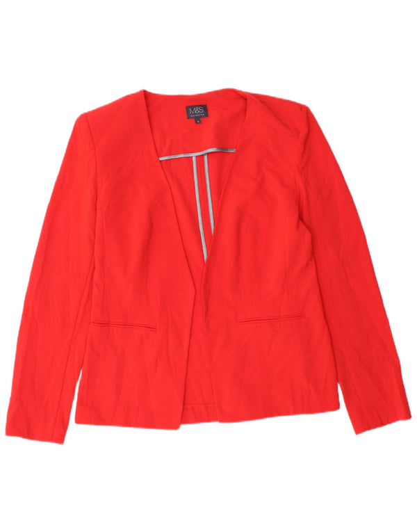 Jachetă pentru femei Marks & Spencer Open Blazer UK 10 Small Red Poliester