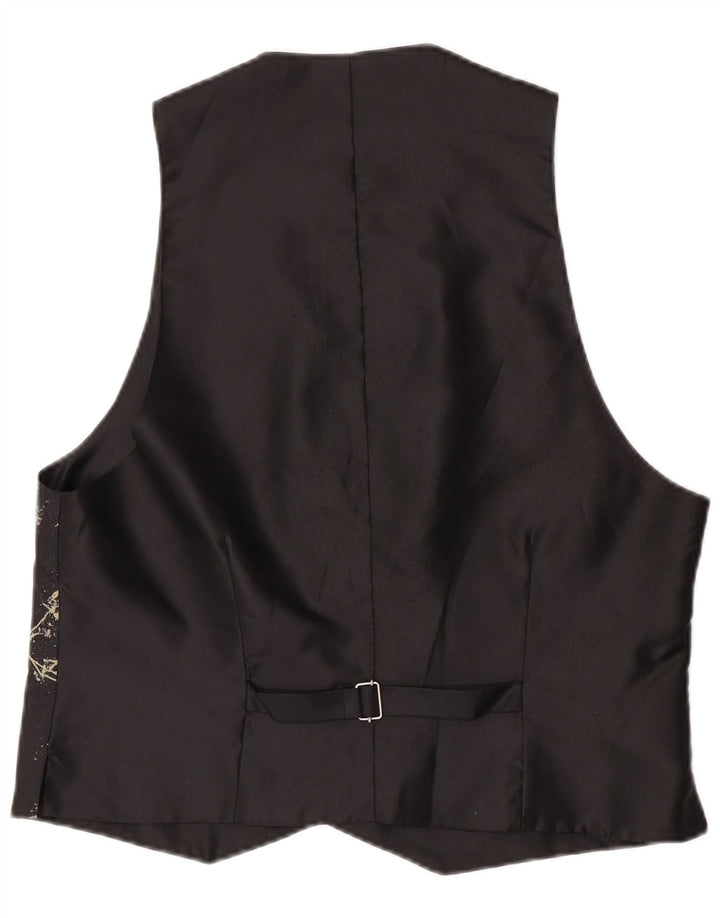 Vestă Bărbați C&A EU 52/54 Poliester Geometric Negru Mare