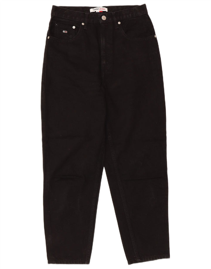 TOMMY HILFIGER Blugi conici pentru femei W27 L25 bumbac negru