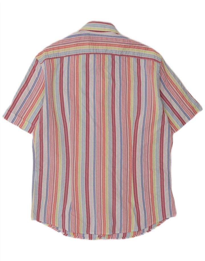 Cămașă cu mânecă scurtă Trussardi pentru bărbați, cu dungi mari, multicolore