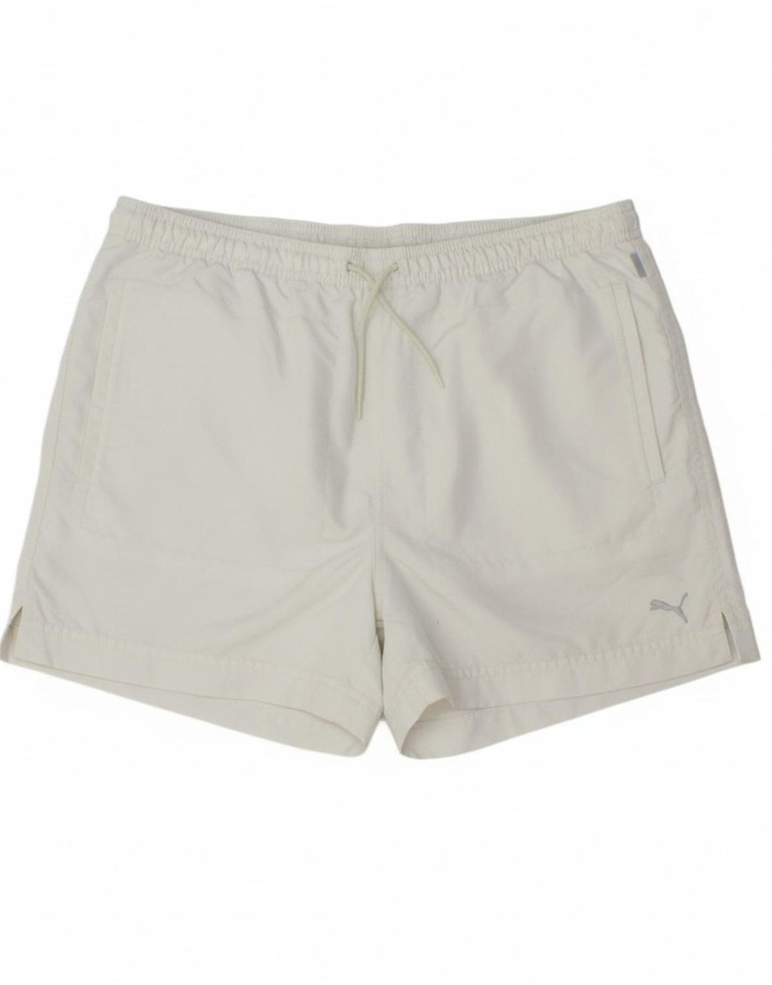 PUMA Womens Sport Shorts UK 12 Medium White Polyester