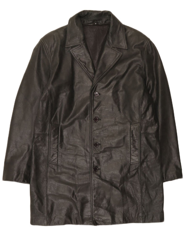 Palton din piele pentru bărbați Buffalo UK 38 Medium Black