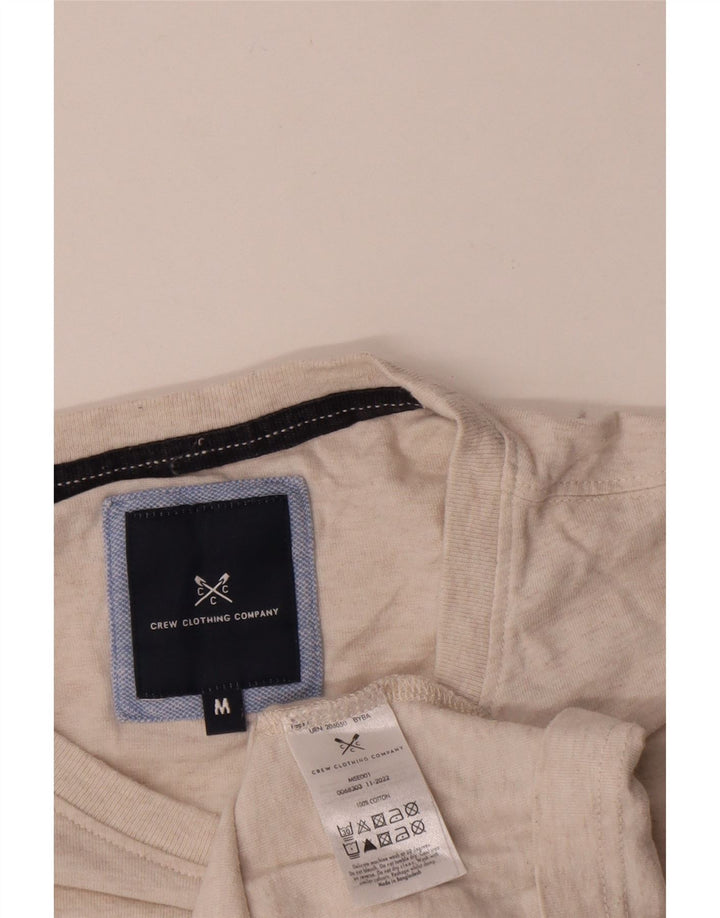 Crew Clothing Tricou pentru bărbați Top Mediu Bej Bumbac cu pete
