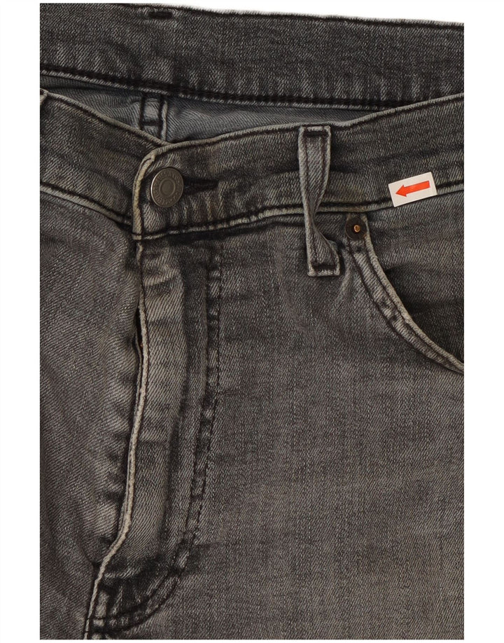 Blugi drepti pentru bărbați Levi's W34 L32 bumbac gri
