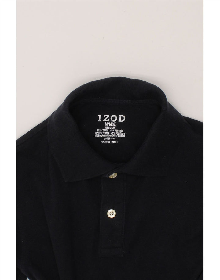 IZOD Boys Regular Polo Shirt 7-8 Years Medium Navy Blue Cotton Vintage Izod and Second-Hand Izod from Messina Hembry 