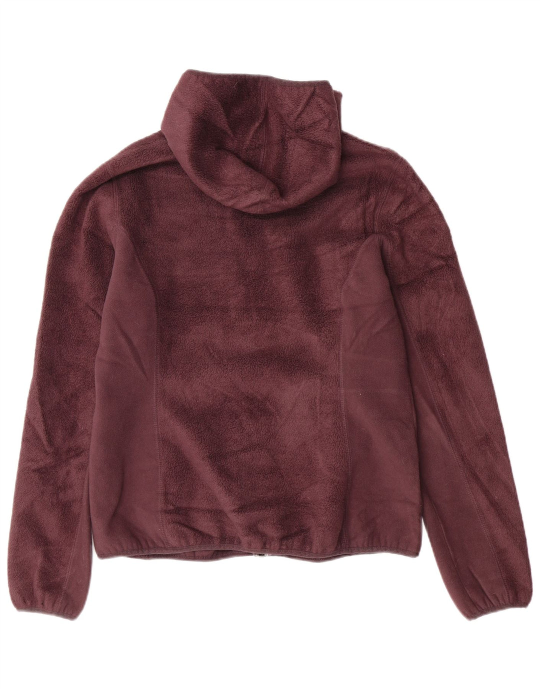 Jachetă fleece cu glugă pentru femei EDDIE BAUER UK 14 Medium Burgundy Poliester