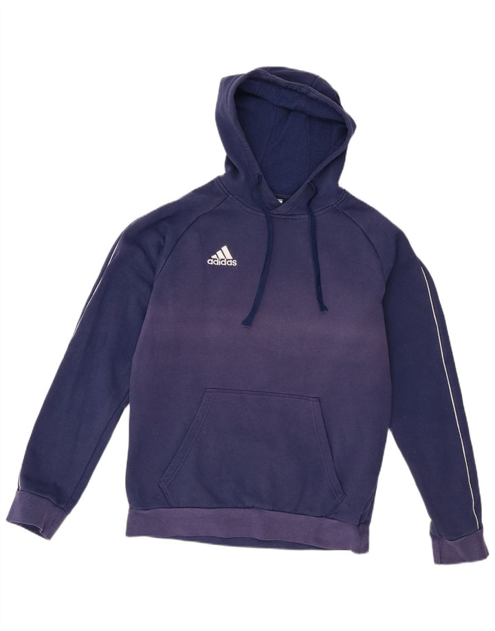 Pulover Adidas pentru bărbați, bumbac albastru mediu