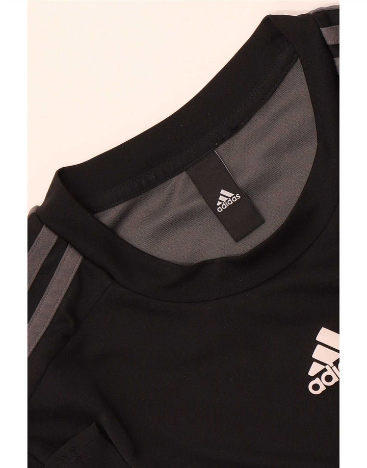 Tricou pentru bărbați Adidas Top Mediu Negru Colorblock