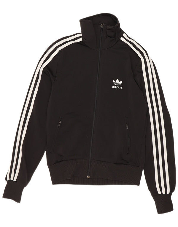 Jachetă de top pentru trening grafic Adidas pentru femei EU 36 Poliester negru mic